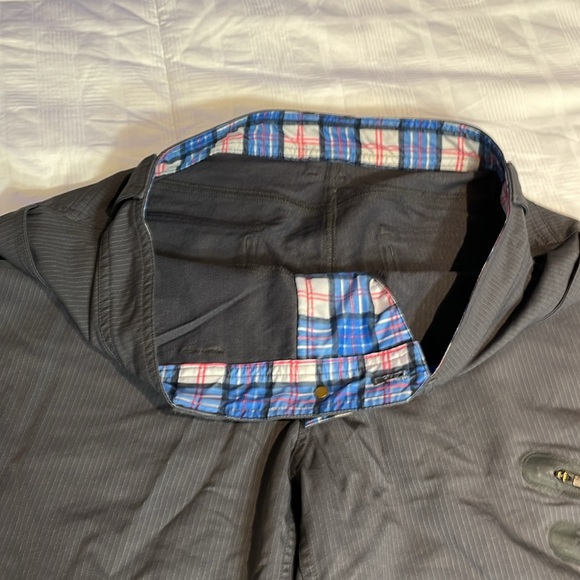 Lululemon Men's Bowline Trunks Shorts Grey Pinstriped Size 34 - Picture 8 of 12